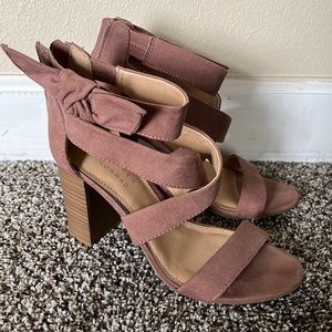 LC Lauren Conrad | Blush Strapped Heels